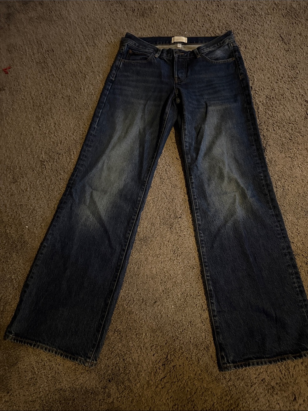 Women’s Dark Blue Straight-Leg Jeans